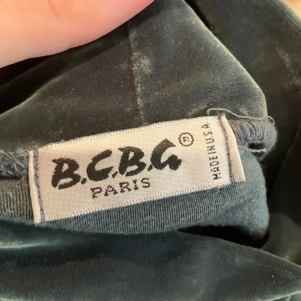Vintage 90s y2k velvet turtleneck BCBG PARIS